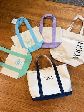 Bundle Tote bags!! LL Bean, Trader Joe’s and vogue